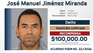 La Fiscalía de Michoacán ofrece recompensa de 100 mil pesos por José Manuel Jiménez, jefe de escoltas del alcalde Carlos Manzo asesinado en Uruapan en el caso vigente hoy**