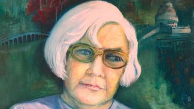 Autorretrato de Elena Huerta, realizado en 1973