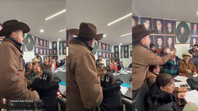 El diputado Antonio ‘Tony’ Flores durante su intervención en la sesión de Cabildo, donde se generó una fuerte confrontación.