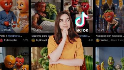 Historias creadas con IA convierten frutas en protagonistas de romances e infidelidades en TikTok, donde acumulan millones de visualizaciones.
