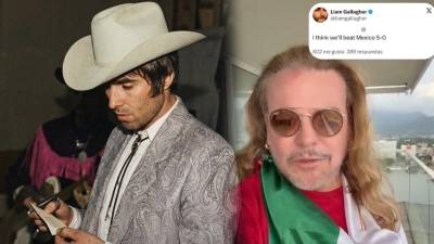 Un comentario de Liam Gallagher sobre el partido entre Inglaterra y México desató una ola de reacciones en redes sociales. Fher de Maná respondió con humor.