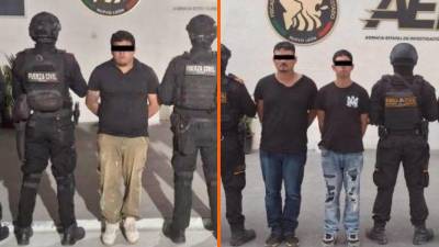 Fuerza Civil y Guardia Nacional detuvieron a tres hombres por robos en carreteras de Nuevo León en operativos simultáneos.