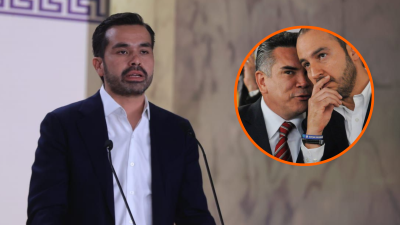 Durante un evento en San Luis Potosí, Máynez criticó a Moreno y Cortés, tachándolos de “corruptos, inmorales y traidores”