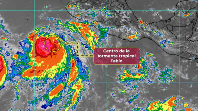 La tormenta tropical ‘Fabio’ se formó la mañana de este lunes en el océano Pacífico, frente a las costas de los estados mexicanos de Colima y Jalisco.