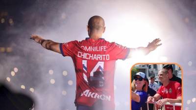 Chicharito Hernández se ha mostrado feliz en su regreso a las Chivas de Guadalajara.