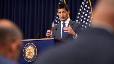 El presidente de la Junta de la Reserva Federal, Kevin Warsh, en una conferencia de prensa en Washington.