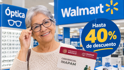 Las personas de 60 años o más que cuentan con credencial INAPAM pueden acceder a descuentos de hasta 40% en determinados servicios.