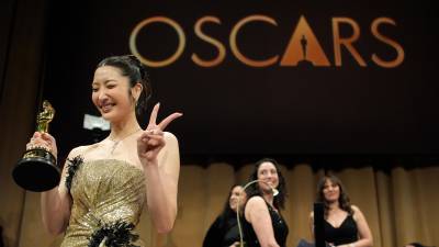 Fiesta. Uno de los momentos más recordados de la edición 2026 fueron los triunfos de ‘Kpop Demon Hunters’ por Mejor Canción Original y Mejor Película Animada.