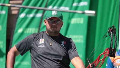 El coahuilense Sebastián García enfrentará al colombiano Pablo Gómez Zuluaga en cuartos de final de arco compuesto, ante el respaldo de su afición.