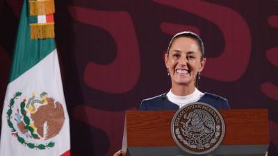 (IMAGEN ILUSTRATIVA) Claudia Sheinbaum, presidenta electa de la República, ofreció conferencia de prensa después de reunirse con Andrés Manuel López Obrador, presidente de México, en el Salón de Tesorería.