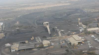 23/02/2006.- La mina Pasta de Conchos desde una vista aérea, en dónde un grupo de 65 mineros de carbón quedaron enterrados después de una explosión a causa de la acumulación de gases.