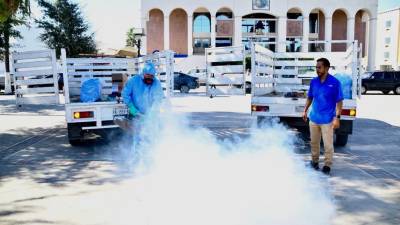 La campaña de fumigación en colonias y zonas de alta incidencia, se mantienen.