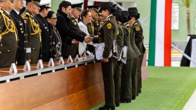 La presidenta de México, Claudia Sheinbaum, encabezó la ceremonia por el 112 aniversario del Ejército Mexicano, en Nuevo León.