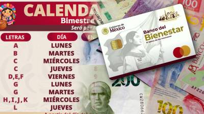 Durante el mes de enero, adultos mayores recibirán el pago de la Pensión Bienestar, correspondiente a seis mil 400 pesos bimestrales, de acuerdo con el calendario oficial de pago.