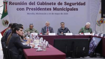 Alfredo Ramírez Bedolla y Omar García Harfuch, encabezaron la reunión del Gabinete de Seguridad con Presidentes Municipales