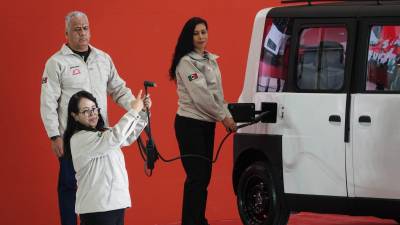 Presentación del vehículo Olinia, autos eléctricos desarrollados con la participación del Instituto Politécnico Nacional (IPN) y el Tecnológico Nacional de México (TecNM)