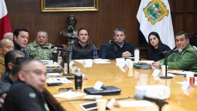 En mesa de coordinación también se tocó el tema del blindaje al estado.