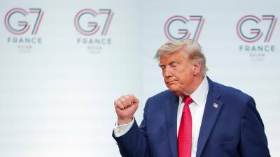 El presidente Donald Trump sostuvo este miércoles reuniones con mandatarios que integran el G7.