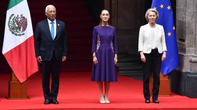 La ceremonia protocolaria se realizó en uno de los espacios más emblemáticos de Palacio Nacional.