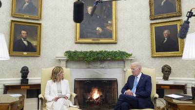 Tanto el presidente Joe Biden como la primera ministra italiana, Giorgia Meloni, expresaron la urgencia de aumentar la ayuda a los palestinos.