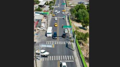 El tramo rehabilitado del periférico Luis Echeverría abarca desde la calzada Madero hasta la calle Carlos Pacheco.