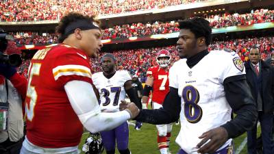 Patrick Mahomes y Lamar Jackson son los quarterbacks estelares para ambos partidos.