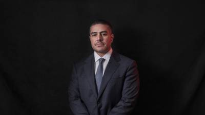 Omar García Harfuch, secretario de Seguridad y Protección Ciudadana de México, en su oficina.