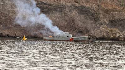 Se efectuó el corte de listón del museo subacuático, integrado por seis artefactos navales que fueron sumergidos con fines de creación de hábitat marino.