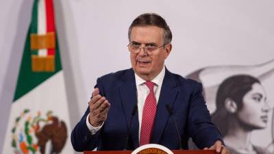 Marcelo Luis Ebrard Casaubón, secretario de Economía, informa sobre posicionamiento de México en el T-MEC