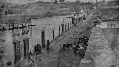 Calle Real, hoy calle Hidalgo circa 1847 colección Amon Carter Museum of American Art.