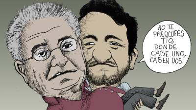 Andy y Pío, buscando la cobija