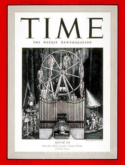 $!Portada de la revista TIME en donde Hitler fue nombrado “Hombre del Año”.