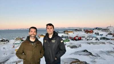 Donald Trump Jr. en Nuuk, Groenlandia, el 7 de enero de 2025.