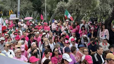 Reclaman manifestantes que Morena se quiere quedar con el 75 por ciento de las cururles en la Cámara de Diputados | Foto: Especial