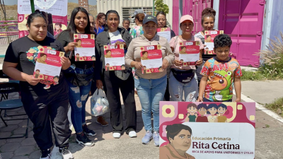 La Beca Rita Cetina continúa entregando apoyos bimestrales a estudiantes de secundaria en México.