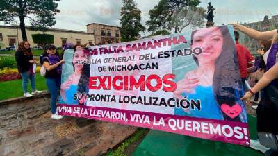 Rosaura Samantha Luna desapareció el pasado 7 de julio en la capital michoacana