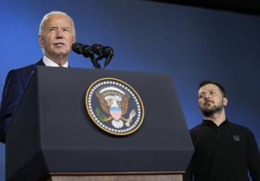 El error de Biden se dio durante una conferencia de la OTAN, que se celebró en Washington.