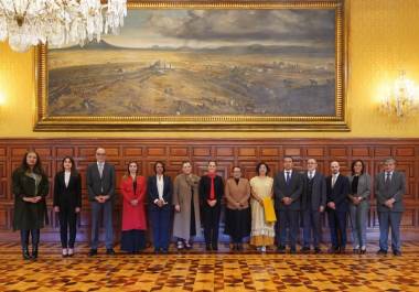 Consejeros del Instituto Nacional Electoral se reunieron con la presidenta Claudia Sheinbaum en Palacio Nacional | Foto: Cuartoscuro