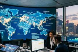 Imagen creada a través de inteligencia artificial. En opinión de Zorka Milin la digitalización de la economía mundial puso de manifiesto la insuficiencia del sistema tributario internacional.