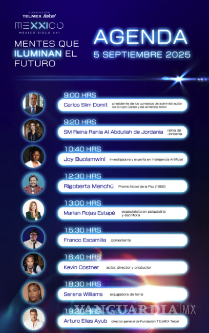 $!Fundación Telmex Telcel alista ‘México Siglo XXI’ 2025 con Serena Williams, Marian Rojas y Rigoberta Menchú
