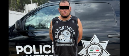 El presunto “montachoques” fue detenido en Monterrey tras agredir a un oficial municipal.