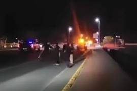 Autoridades acordonaron el cruce del libramiento Emilio Mendoza Cisneros y Real de Mazapil para realizar el peritaje y deslindar responsabilidades.