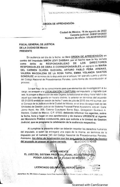 $!Giran orden de aprehensión contra Simón Levy en la CDMX