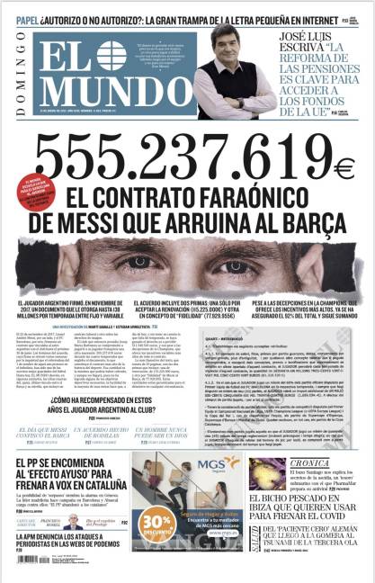 $!Messi planea demandar a medio que filtró su salario