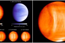 Detectan una posible onda gravitatoria en la atmósfera de Venus