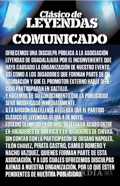 $!Se desmorona el Clásico de Leyendas en Saltillo