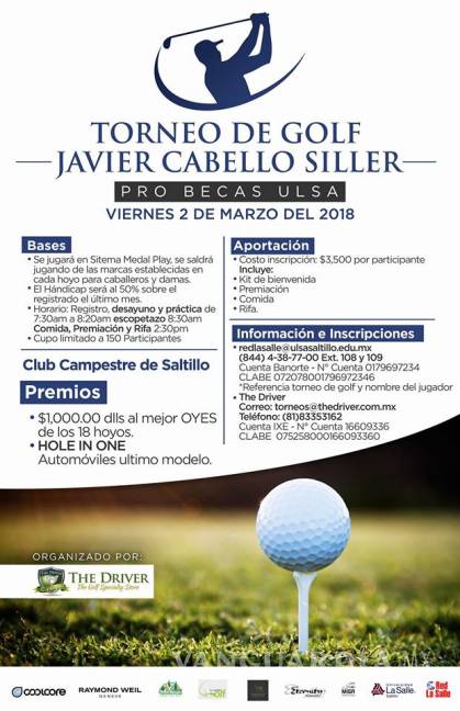 $!El éxito está asegurado en Torneo de Golf