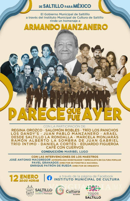 $!Saltillo hará homenaje a Armando Manzanero