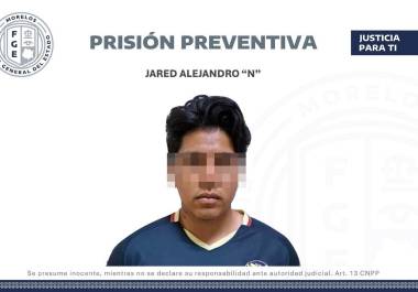 Una juez de Control del estado de Morelos vinculó a proceso a Jared Alejandro ‘N’, de 21 años de edad, por el delito de desaparición de persona cometida por particulares agravada, en perjuicio de Kimberly Joselin, estudiante de la UAEM.