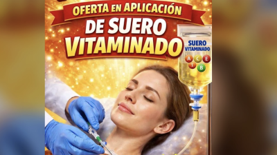Sueros vitaminados se promocionan en redes sociales y centros estéticos como una opción para mejorar la energía y el bienestar.